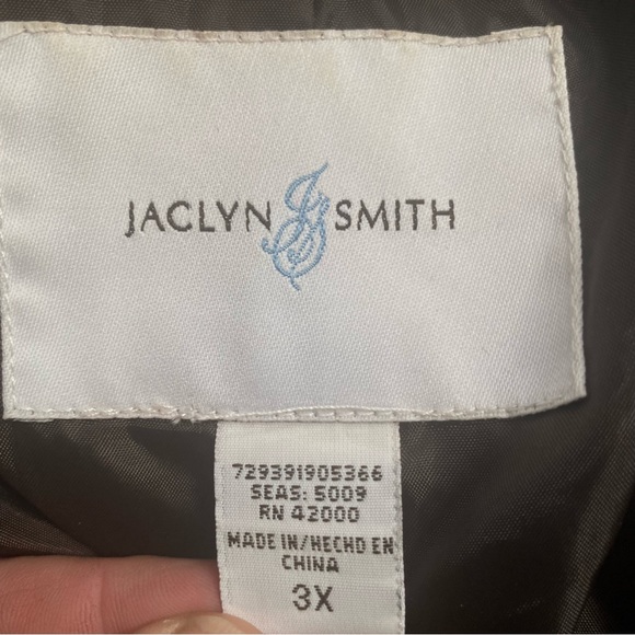 Jaclyn Smith Fully Lined Chocolate Brown Wool Peacoat size 3X - Picture 4 of 6